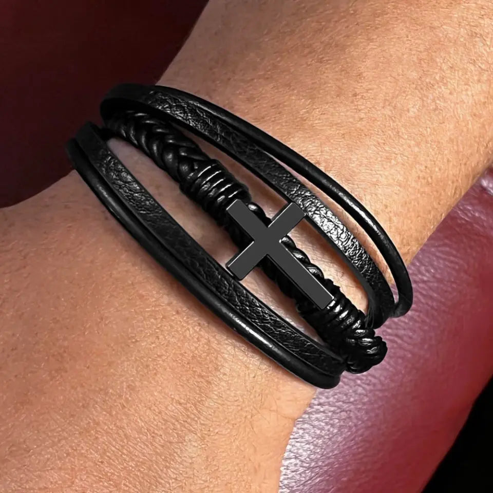 Men's Cross Bracelet